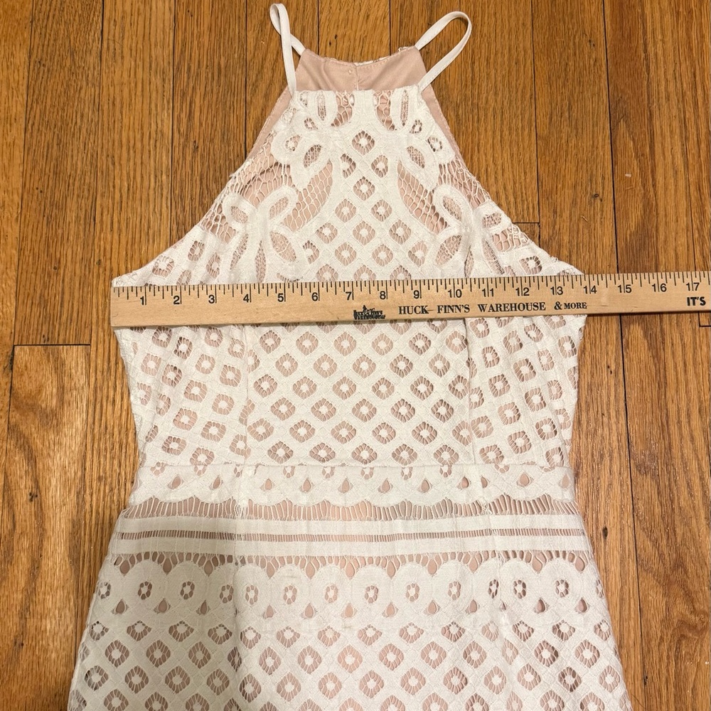 Lulu's Steal A Kiss White Lace Dress - Picture 2 of 7